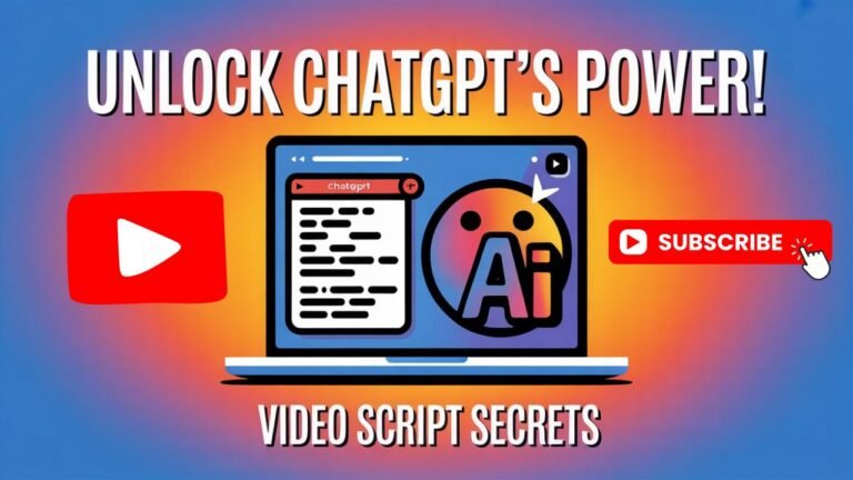 YouTube Video Script Prompt for ChatGPT: Create Engaging Videos Effortlessly